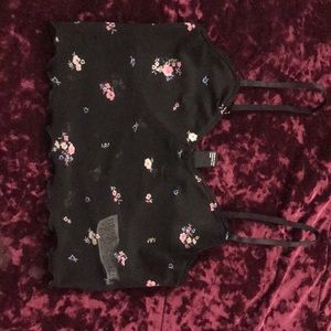 Black crop top